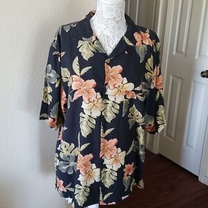 Jamaica Jaxx Silk Hawaiian Aloha Shirt